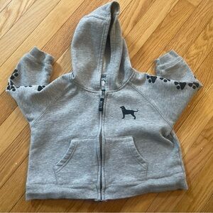 The Black Dog Grey Zip Hoodie – Size 4T
